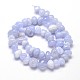 Natural Blue Lace Agate Gemstone Nuggets Bead Strands G-J337-04-2