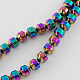 Non-magnetic Synthetic Hematite Beads Strands G-Q877-4mm-5-2