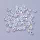 Electroplate Crystal Glass Bicone Beads GGLA-F026-B01-2