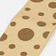 1-5/8 дюйм (40 мм) коричнево-коричневая лента в горошек с принтом в корсажную ленту для свадебного шитья своими руками X-SRIB-A010-40mm-06-1