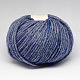 高品質手編み糸  虹糸  アルパカと  柔らかいウール繊維  マリンブルー  3mm  約50グラム/ロール  100 m /ロール  10のロール/袋 YCOR-R002-004-3