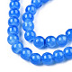 Chapelets de perles en verre craquelé peint DGLA-Q023-6mm-YS16-2