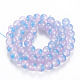 Chapelets de perles en verre peint par pulvérisation GGLA-S058-001E-03-2