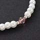 Glass Pearl Anklets AJEW-AN00060-06-2