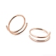 Двойное кольцо в носу для одиночного пирсинга AJEW-C010-02RG-03-3