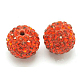 Grade A Rhinestone Pave Disco Ball Beads RB-Q101-4-1