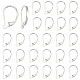Sunnyclue 1 boîte 30 pièces boucles d'oreilles à levier accessoires levier français boucle d'oreille crochets fil accessoires de boucle d'oreille pour la fabrication de bijoux boucle d'oreille bricolage faire KK-SC0002-29S-1