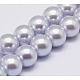 Fili di perle rotonde di perle di vetro tinto ecologico X-HY-A002-6mm-RB004-1