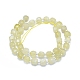 Natural Lemon Quartz Beads Strands G-L552D-12A-3