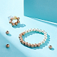 Unicraftale 201 perles texturées en acier inoxydable STAS-UN0045-63-2