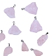 Ciondoli in quarzo rosa naturale in stile 5pz 5 G-CJ0001-42-4