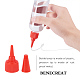 BENECREAT 15 Pack 3.4 Ounce(100ml) Clear Tip Applicator Bottle Plastic Glue Bottle Liquid Dropper Filling Bottles with Red Tip Caps - Good for DIY Crafts Art Painting DIY-BC0010-14-3