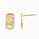 Brass Earring Findings KK-S356-139G-NF-3