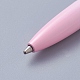 バタフライラインストーンクリスタルメタルボールペン  引き込み式の黒インクボールペンを回します  スタイリッシュな事務用品  パールピンク  14.25x0.85cm AJEW-K026-04E-2
