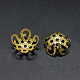 Plated Iron Fancy Bead Caps X-IFIN-S696-19G-4