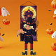 Halloween Thema Filz Stoff hängende Türschilder HJEW-L027-A07-1