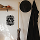 鉄の壁の芸術の装飾  フロントポーチ用  リビングルーム  キッチン  マットなスタイル  魔女の模様  286x221x1mm HJEW-WH0067-097-6