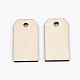 Undyed Natural Wooden Pendants WOOD-S058-023-2