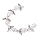 Brins de perles de verre transparentes en forme de fée d'ange AJEW-JB01181-02-2