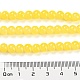 Backen gemalt Nachahmung Jade Glas runden Perle Stränge X-DGLA-Q021-6mm-24-5