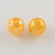 Bubblegum AB Color Transparent Crackle Acrylic Round Beads CACR-R011-20mm-07-1