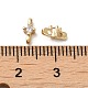 Rack Plating Brass Cubic Zirconia Multi-Strand Links KK-K376-02-4