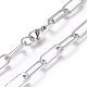 Collares de cadena de 304 acero inoxidable X-NJEW-L160-013P-1