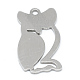 304 Stainless Steel Stamping Blank Tag Pendants STAS-T008-018-2