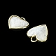 Pendentifs en pierre de lune blanche naturelle G-O204-01C-4