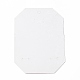 ネックレス用の紙ジュエリーディスプレイカード  ヘアークリップ  ハート模様の八角形  ショッキングピンク  14.2x10.5x0.03cm  穴：1.5~8mm CDIS-F005-20-2