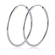 925 серебряные серьги-кольца с родиевым покрытием JE1076A-04-1