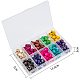 Pandahall Elite ca. 150 Stück 10 gemischte Farbe synthetische Türkis Perlen gefärbte Schädel Perlen für die Schmuckherstellung TURQ-PH0001-01-10x12mm-6
