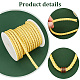 10м круглых плетеных шнуров из искусственной кожи LC-WH0008-03E-4