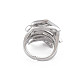 Abrazo mano dedos circonio cúbico brazalete anillo X1-RJEW-T016-35P-02-2