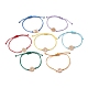 7Pcs 7 Style Alloy Chakra Link Bracelets Set BJEW-JB10017-1