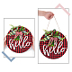 Wooden Ornaments HJEW-WH0006-41-2
