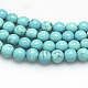 Natural Howlite Beads Strands X-TURQ-G103-10mm-01-2