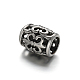 Hollow 304 Stainless Steel Beads STAS-O080-07-2