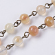 Natural/Synthetic Gemstone Beaded Chains AJEW-JB00399-2
