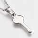 304 Stainless Steel Pendant Necklaces STAS-I075-26P-3