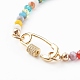 Laiton micro pavé clair zircone cubique pendentif colliers et bracelets ensembles de bijoux SJEW-JS01189-6