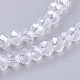 Electroplate Glass Beads Strands EGLA-R048-3mm-01-3