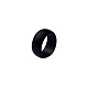 シリコーン指輪  ブラック  サイズ7  17mm RJEW-TA0001-03-17mm-1