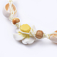 Colliers de perles tressées en fil de nylon ajustables NJEW-JN02794-M-4