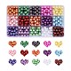 600 pièces 15 couleurs perles acryliques imitation perle OACR-SZ0001-17-3