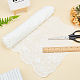 GORGECRAFT 2 Yards Lace Roll White Cotton Lace Trim Fabric 11.33 Wide for Scalloped Edge Decorations for Dress Tablecloth Curtain Hair Band OCOR-WH0057-19-5