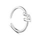 TINYSAND 925 Sterling Silver Cuff Rings TS-R430-S-1