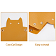 Piatto di gioielli cosmetici a forma di gatto in pelle a forma di gatto FIND-WH0152-14A-4