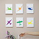 MAYJOYDIY 10pcs Airplane Stencil Template Airplane Stencils for Painting 6×6inch with Paint Brush Fighter Jets Helicopter Stencil DIY Painting Craft Wall Canvas Home Decor DIY-MA0002-51-6