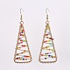 Iron Seed Beads Dangle Earrings EJEW-JE03064-1
